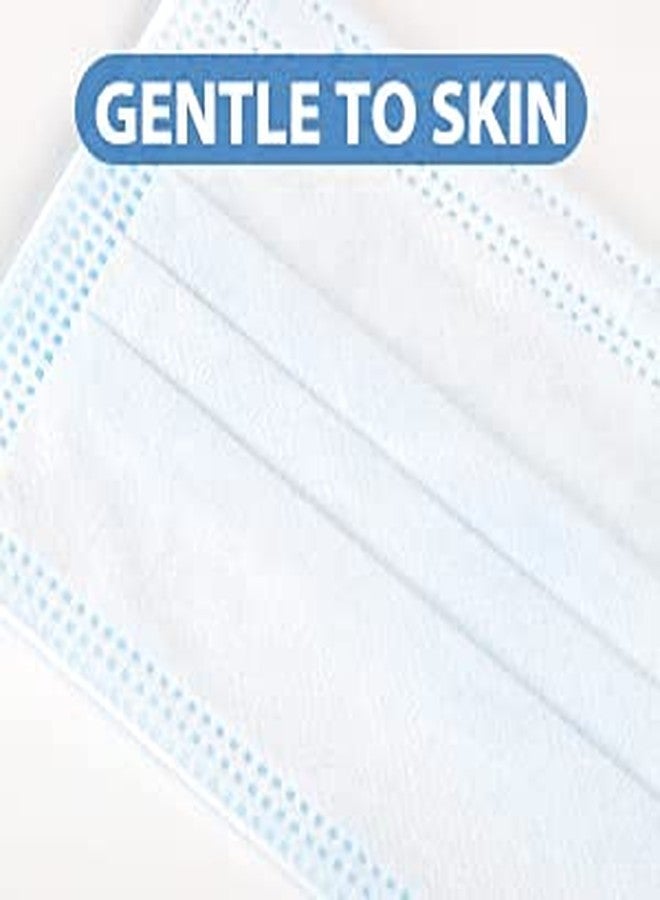 MAXXPRO CE and FDA approved melt blown Fabric Disposable Surgical Mask 3-Ply Disposable With nose pin Non Swelling Feather Soft for unisex men women kids Senior Citizens (ROUND LOOP BLUE 100) - Image 5